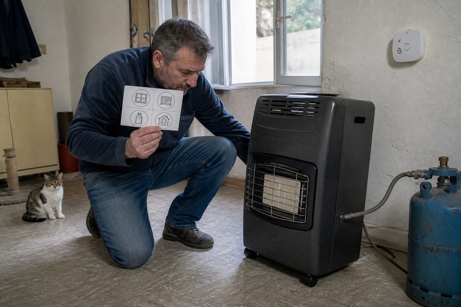 Chauffage d’appoint au gaz en intérieur : ce qu’il faut vérifier avant